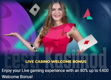 Jupi Casino: 80% boonus kuni 400 dollarit