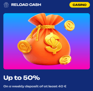 Fugu Casino reload cash bonus