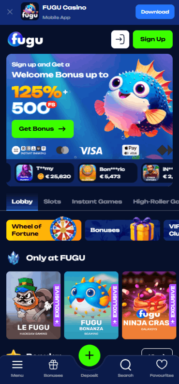 Fugu mobiilikasiino